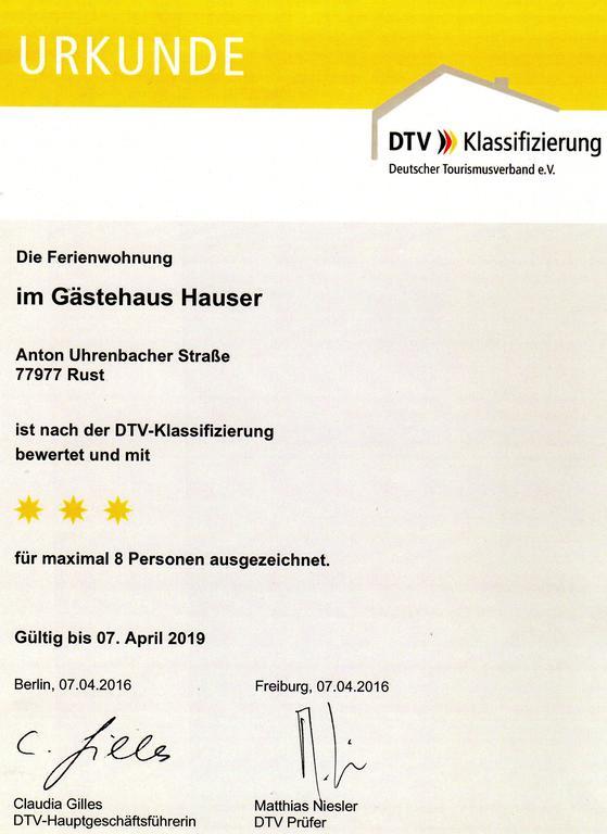 Gaestehaus Hauser Rust Exterior photo